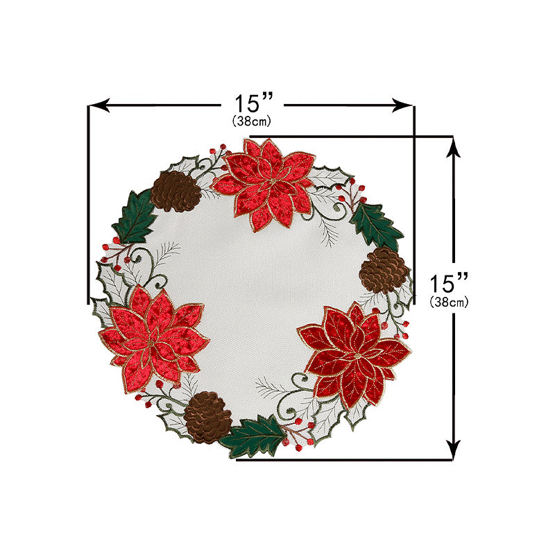 Christmas Felt Round Placemat