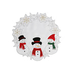 Hollow Snowflake Round Placemat