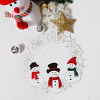 Hollow Snowflake Round Placemat