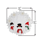 Hollow Snowflake Round Placemat