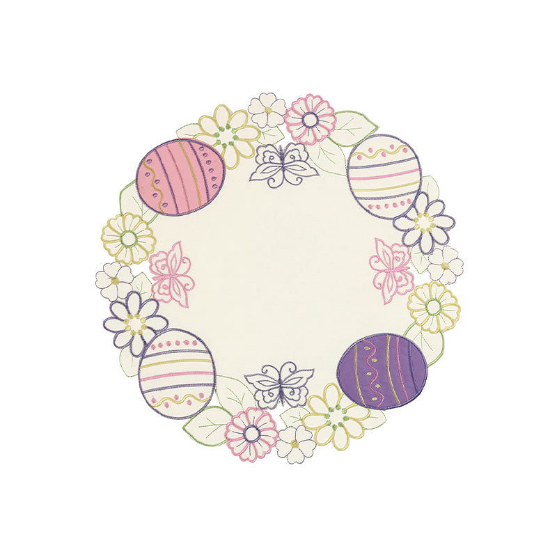 Egg & Butterfly Hollow Round Placemat