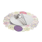Egg & Butterfly Hollow Round Placemat