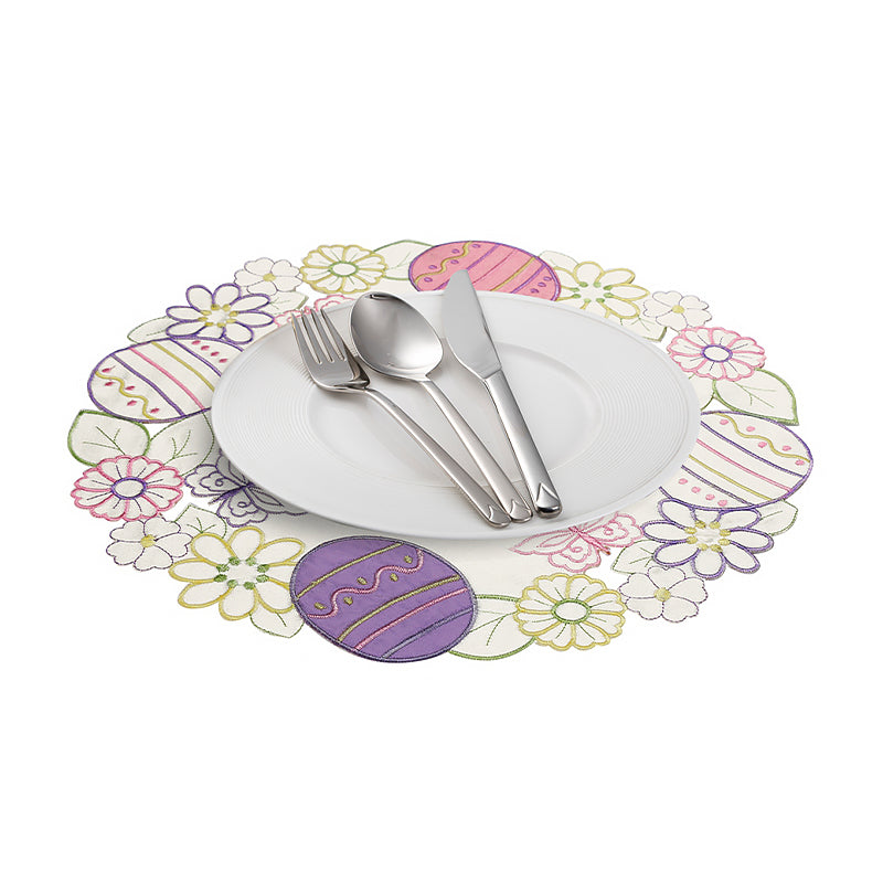 Egg & Butterfly Hollow Round Placemat