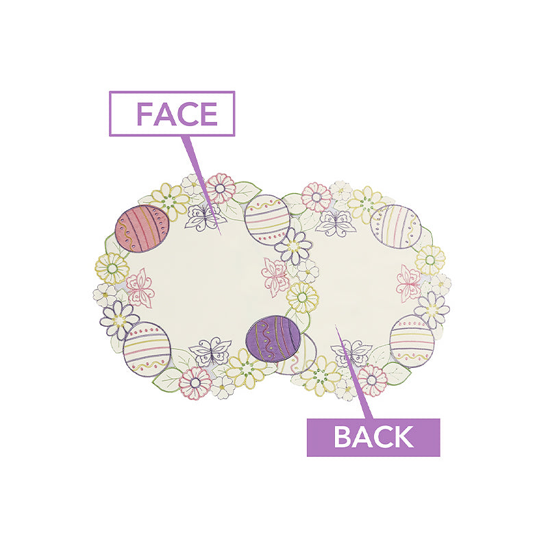 Egg & Butterfly Hollow Round Placemat