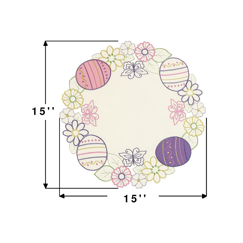 Egg & Butterfly Hollow Round Placemat