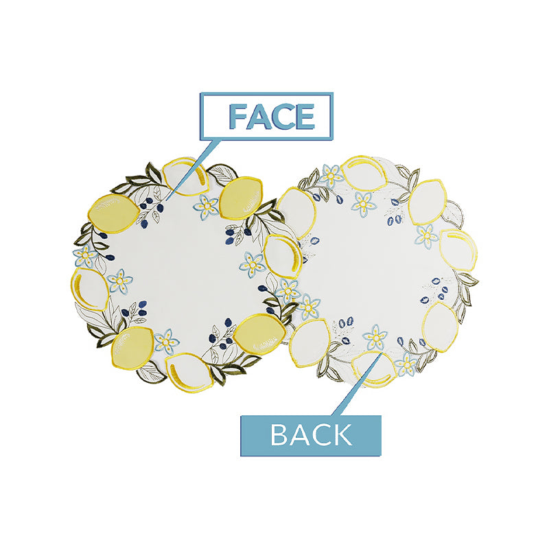 Lemon Round Placemat