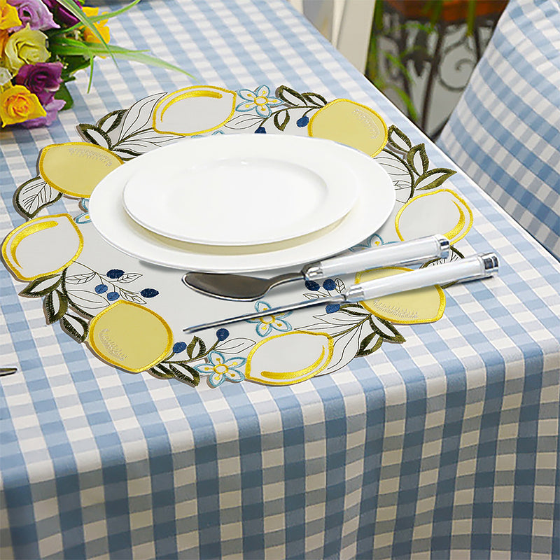Lemon Round Placemat
