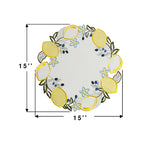 Lemon Round Placemat