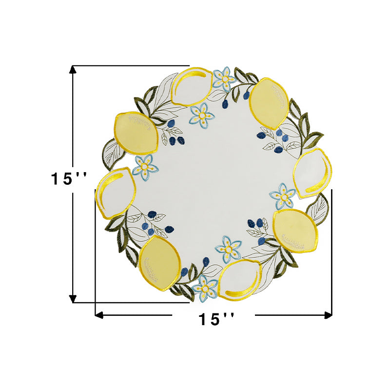 Lemon Round Placemat