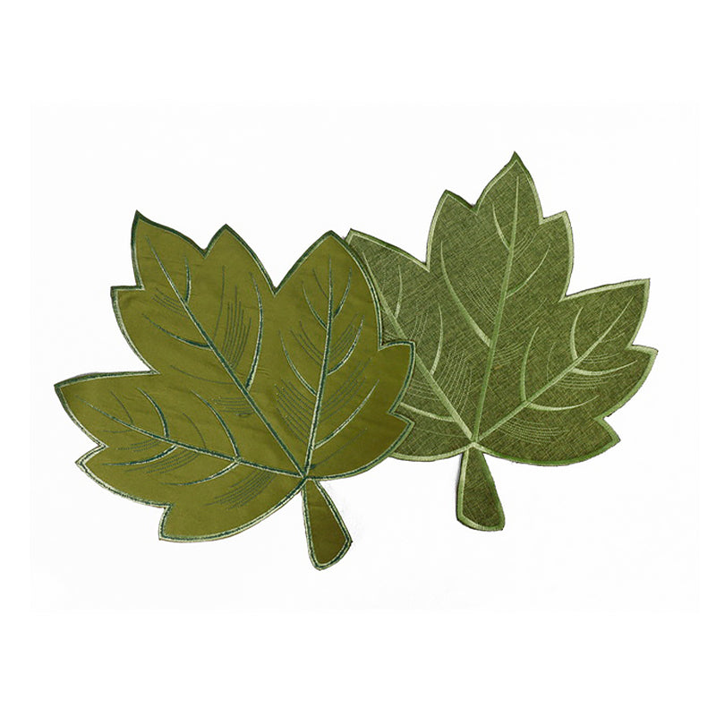 Green Maple Leaf Placemat