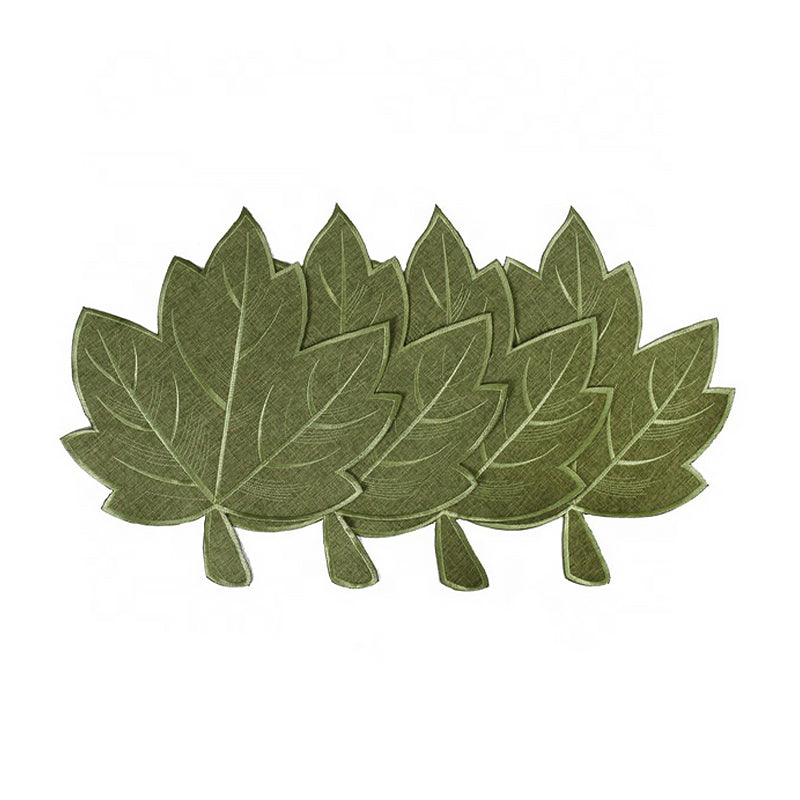 Green Maple Leaf Placemat