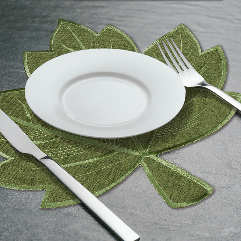 Green Maple Leaf Placemat