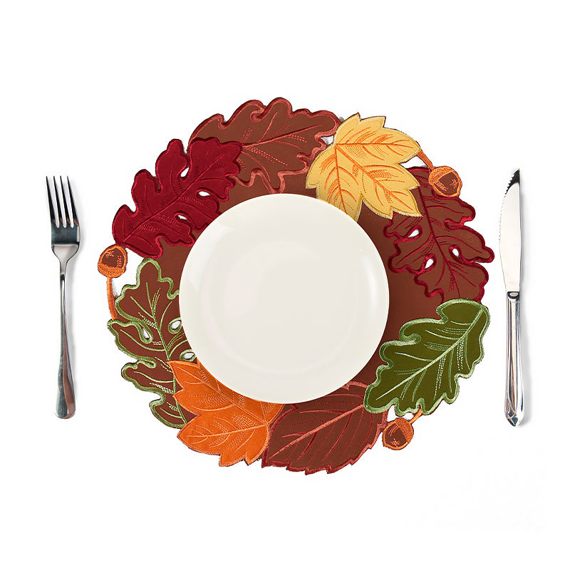 Maple Leaf Hollow-Out Placemat