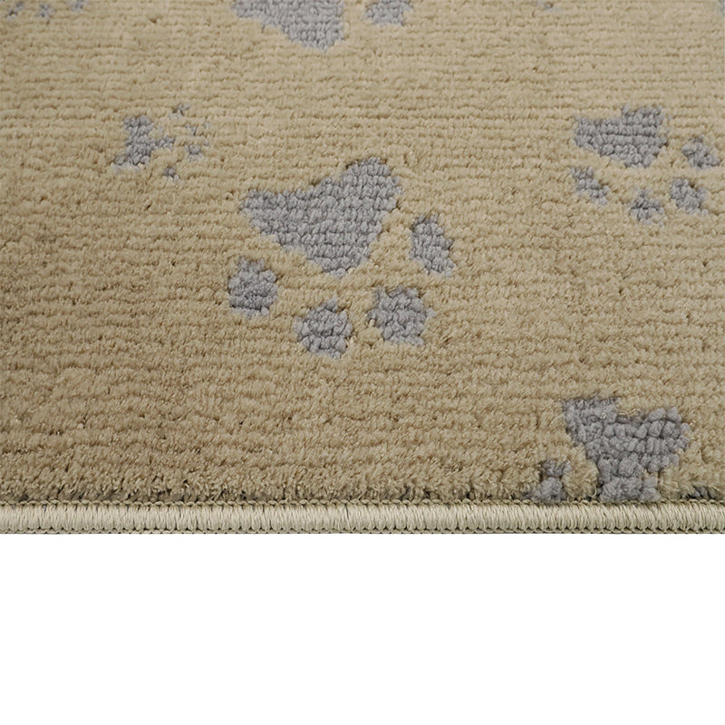 Cute Puppy Paw Print Rug