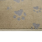 Cute Puppy Paw Print Rug