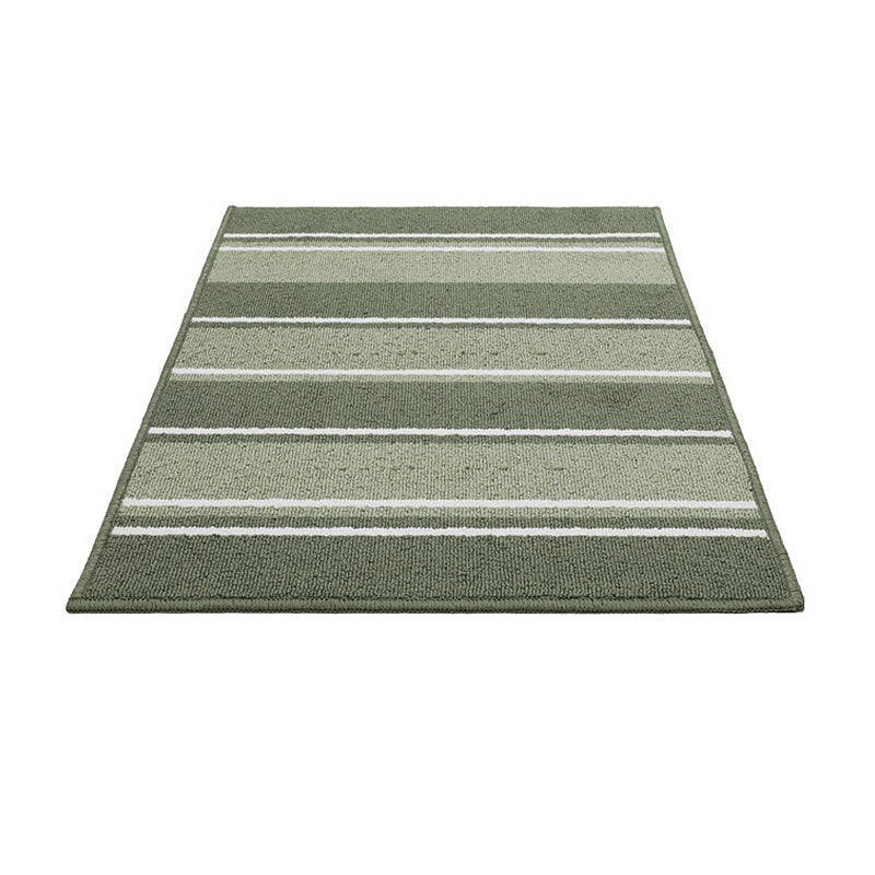 Green Striped Rug