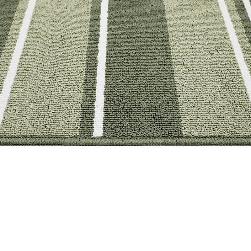 Green Striped Rug