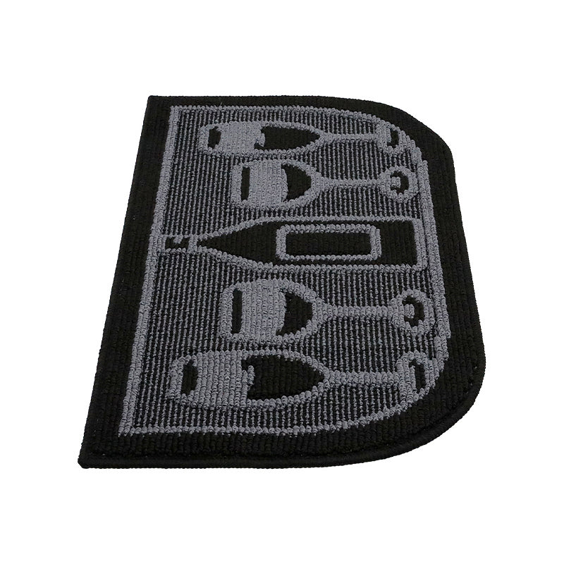 Black Wine Bottle Pattern Rug