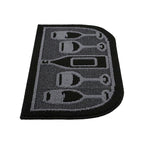 Black Wine Bottle Pattern Rug