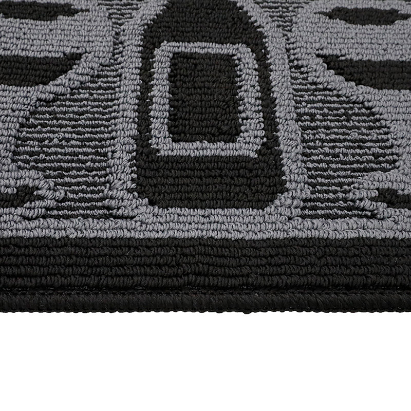 Black Wine Bottle Pattern Rug