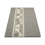 Gray Dining Utensils Pattern Rug