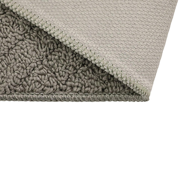 Gray Dining Utensils Pattern Rug