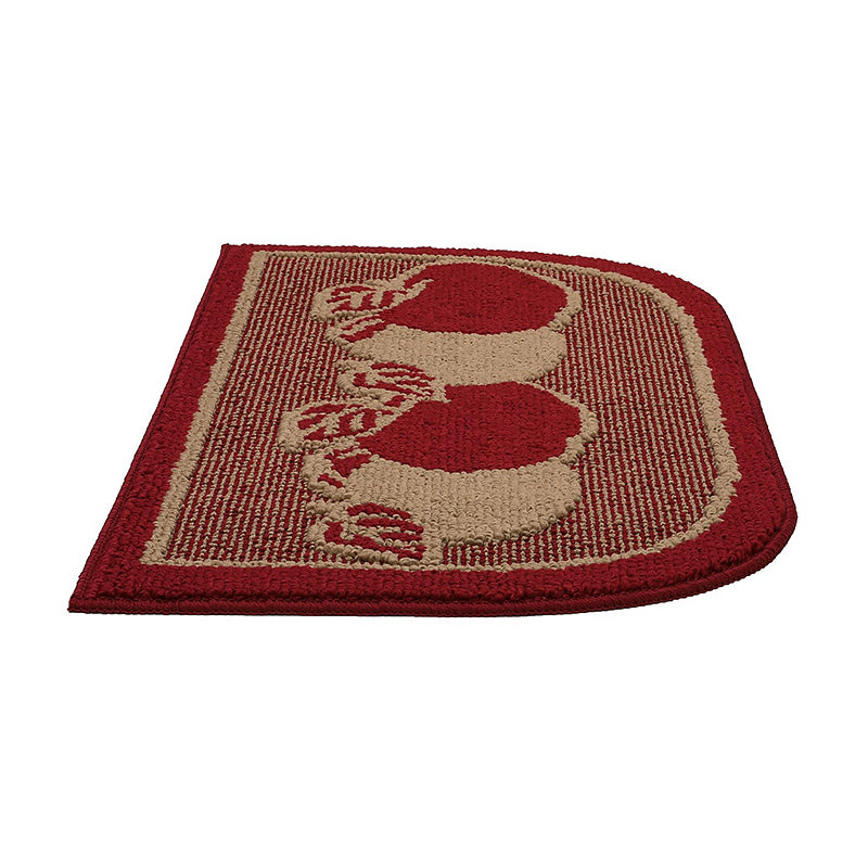 Semi-Circle Apple Pattern Rug