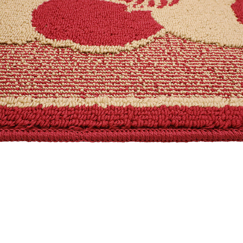 Semi-Circle Apple Pattern Rug