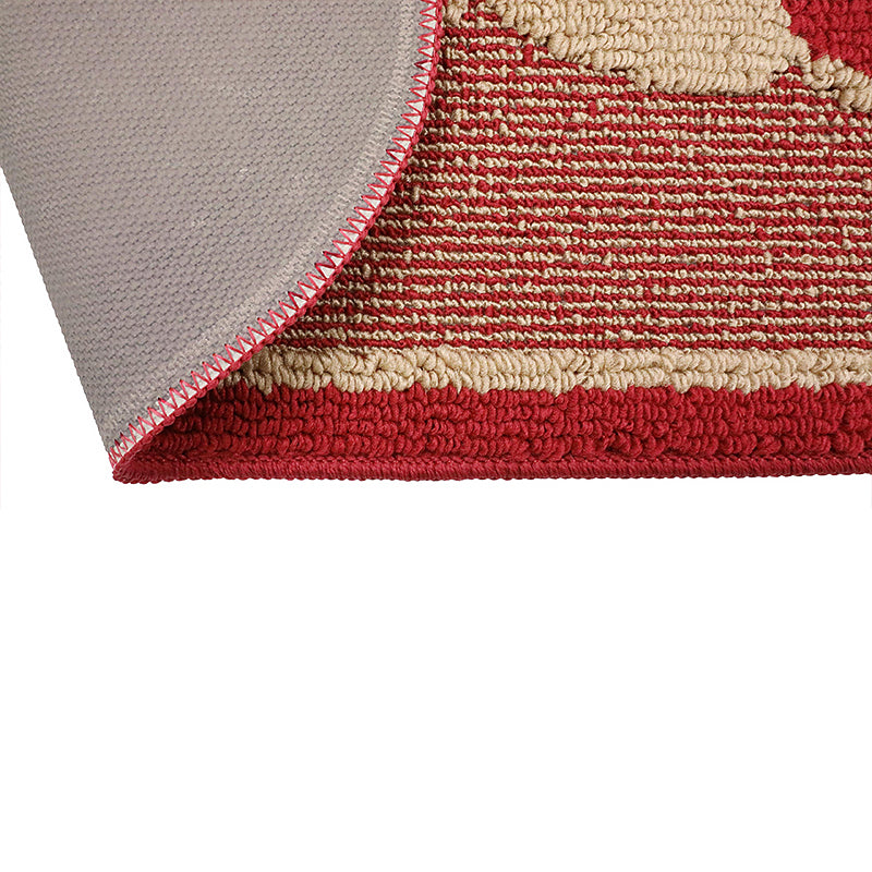 Semi-Circle Apple Pattern Rug