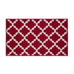 Red Irregular Pattern Rug