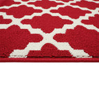 Red Irregular Pattern Rug