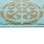 Tiffany Blue Irregular Pattern Rug