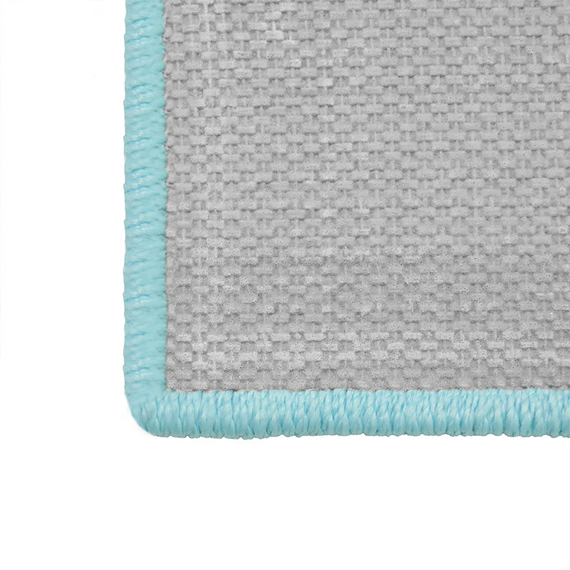 Tiffany Blue Irregular Pattern Rug