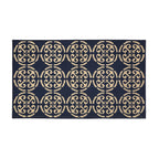 Deep Blue Irregular Pattern Rug