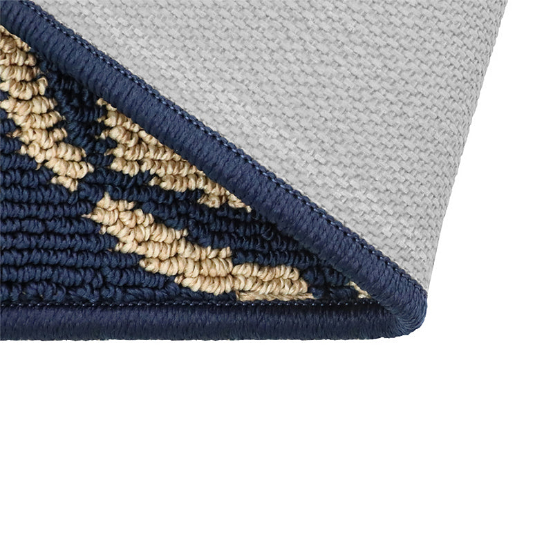 Deep Blue Irregular Pattern Rug