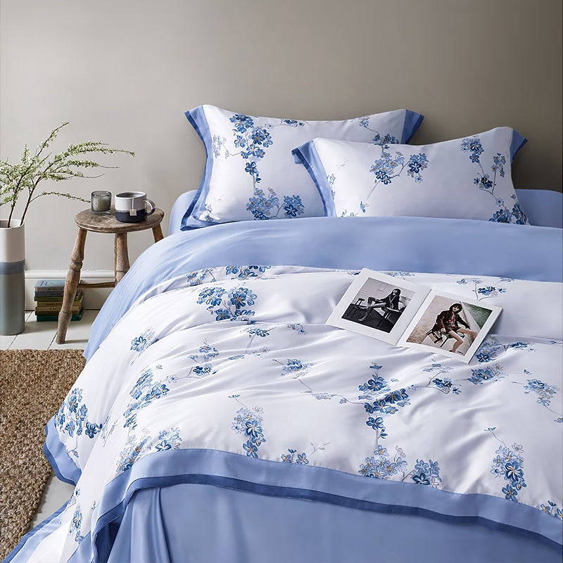 Tencel Floral 4-Piece Bedding Set