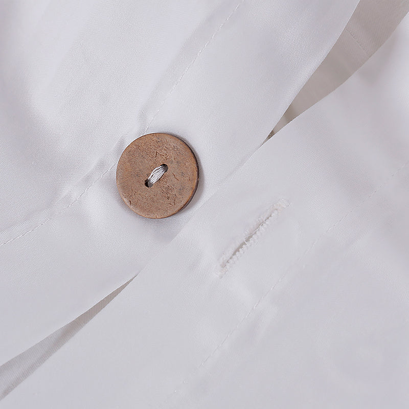 Cotton White Bedding Set (4 Pieces)