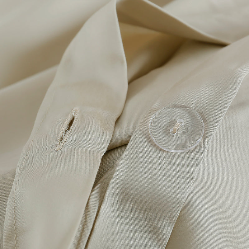 Soft and Comfortable Solid Color 4-Piece Bedding Set