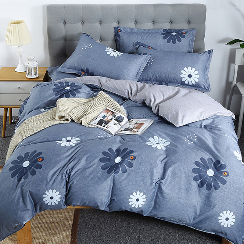 Soft Floral 4-Piece Bedding Set