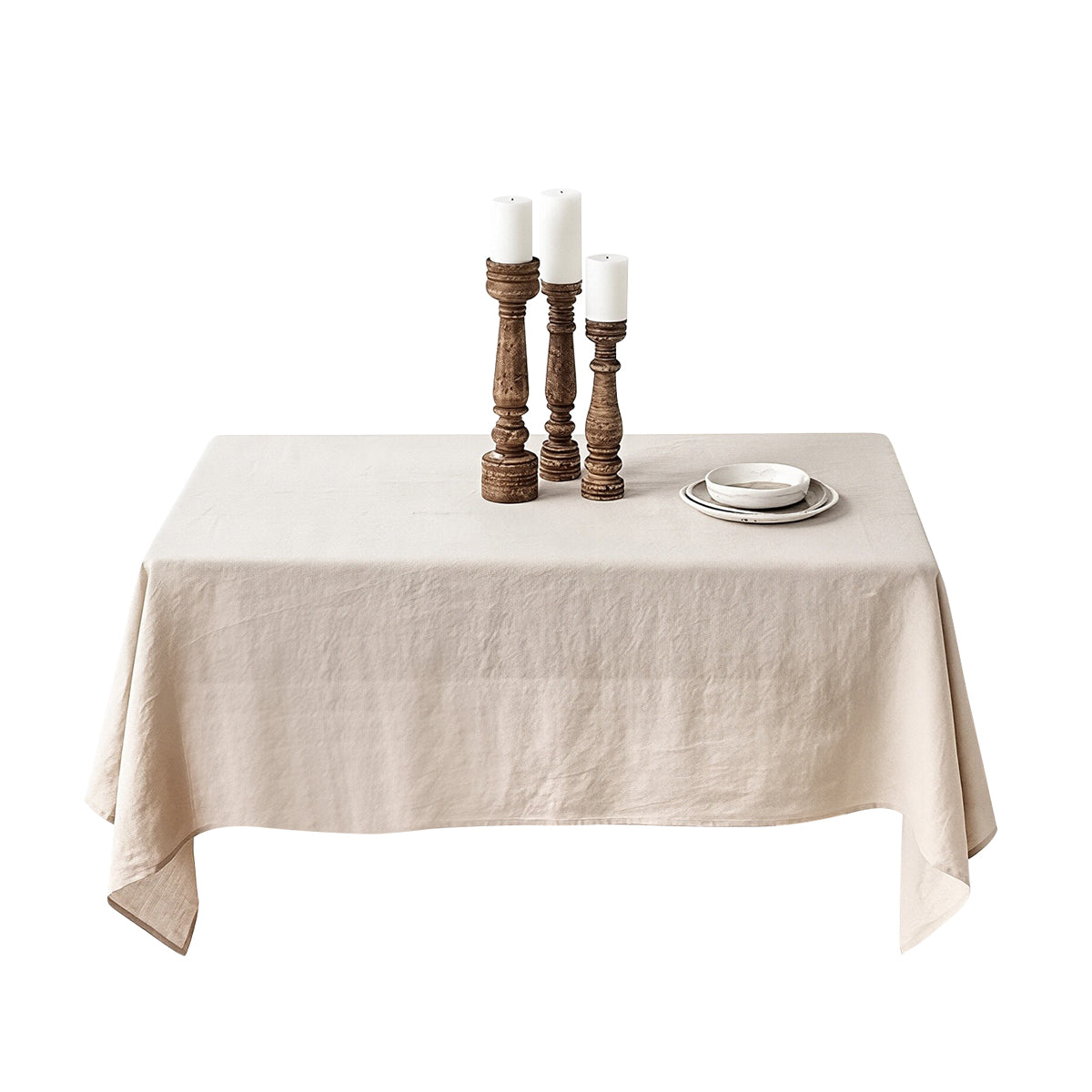 French-Style Linen Rectangular Tablecloth
