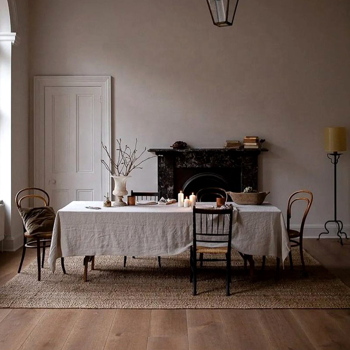 French-Style Linen Rectangular Tablecloth