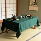 Dark Green Polyester Tablecloth