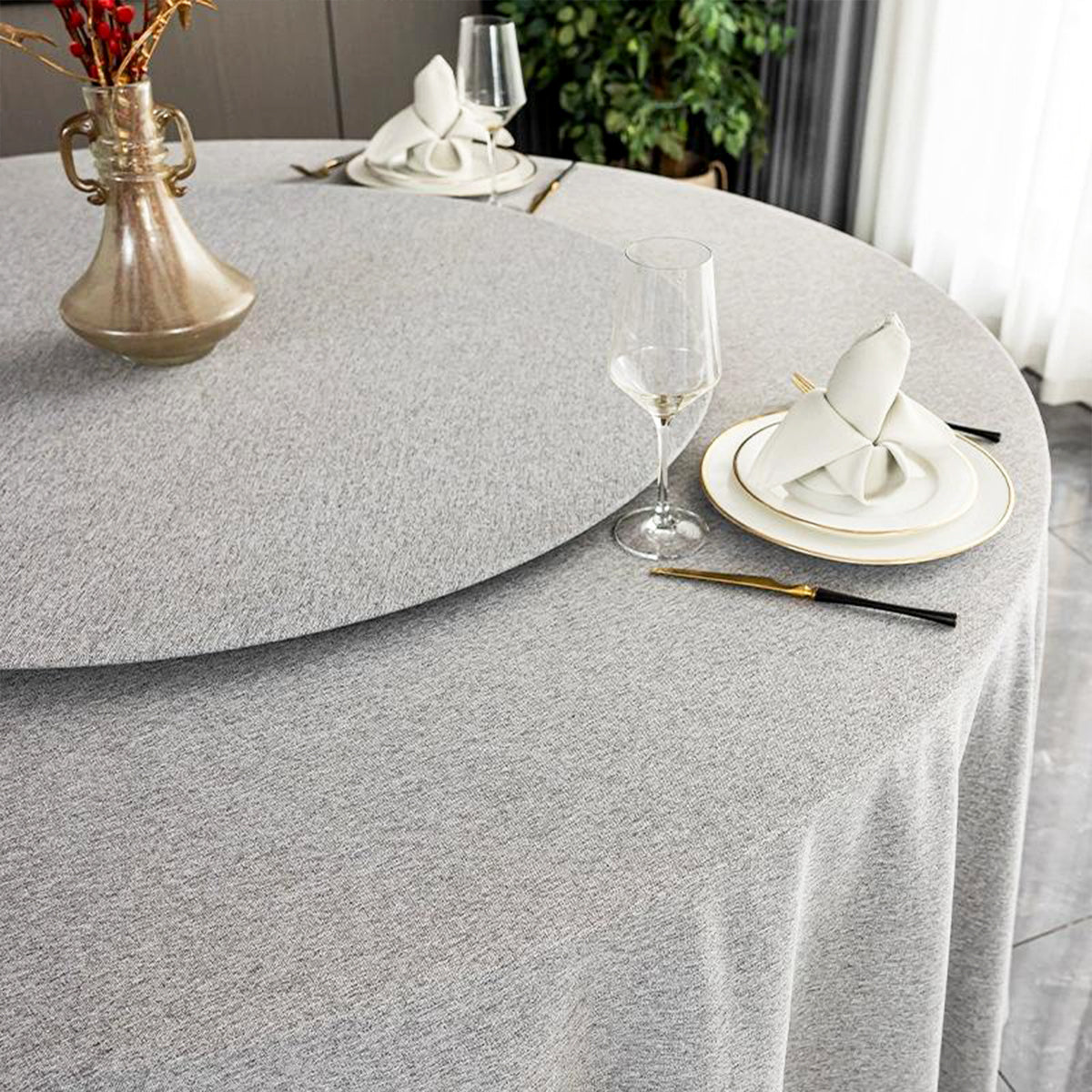Waterproof Polyester Round Tablecloth
