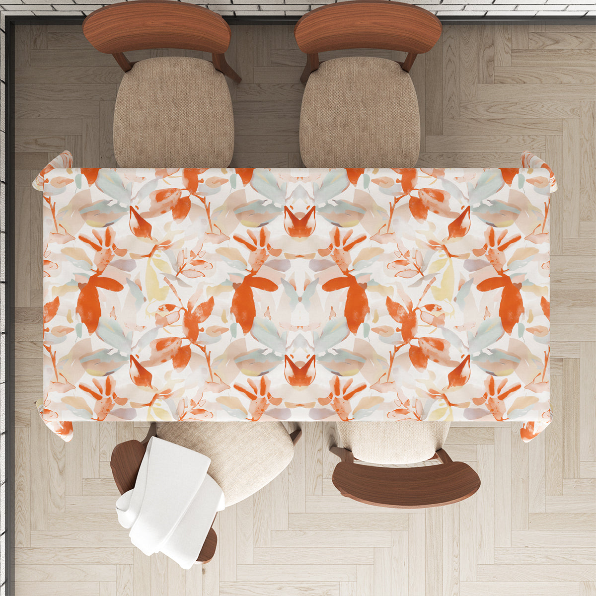 Modern Floral Tablecloth