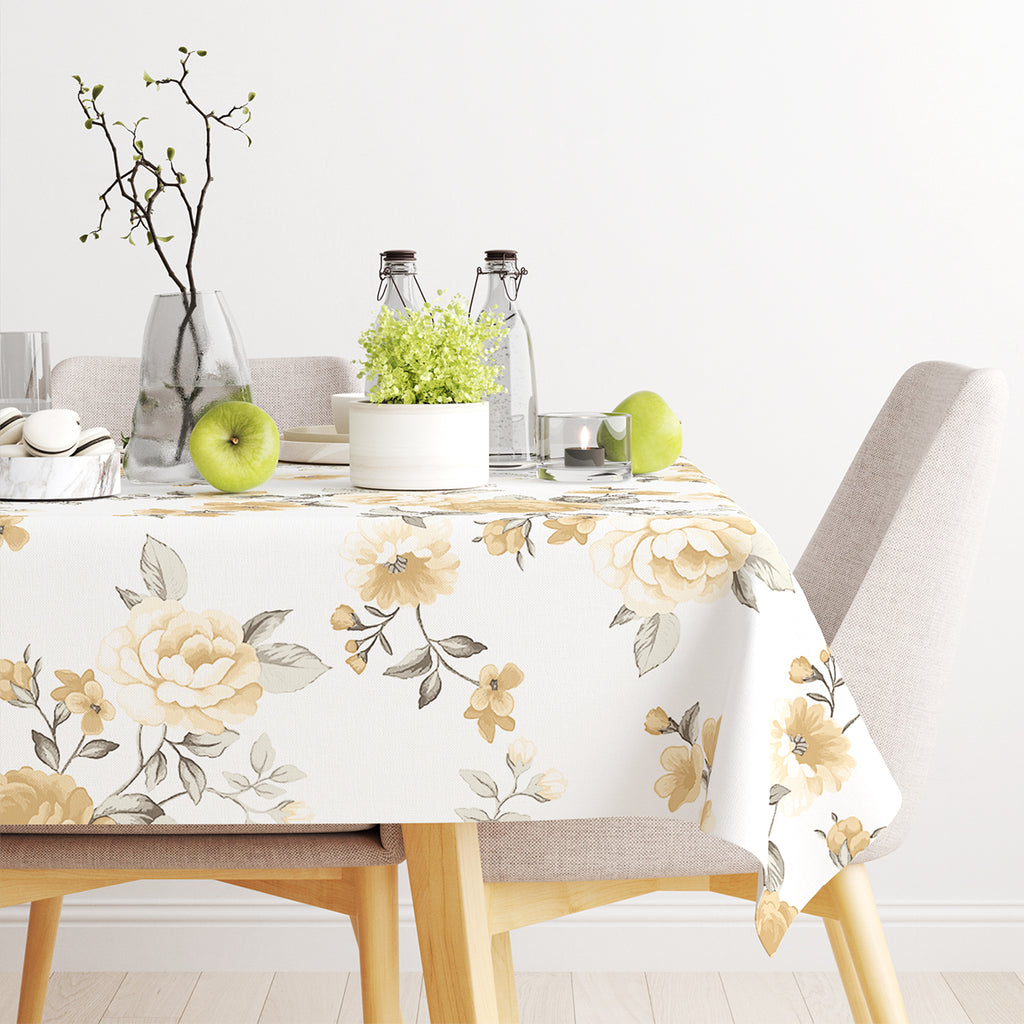 Waterproof Floral Tablecloth