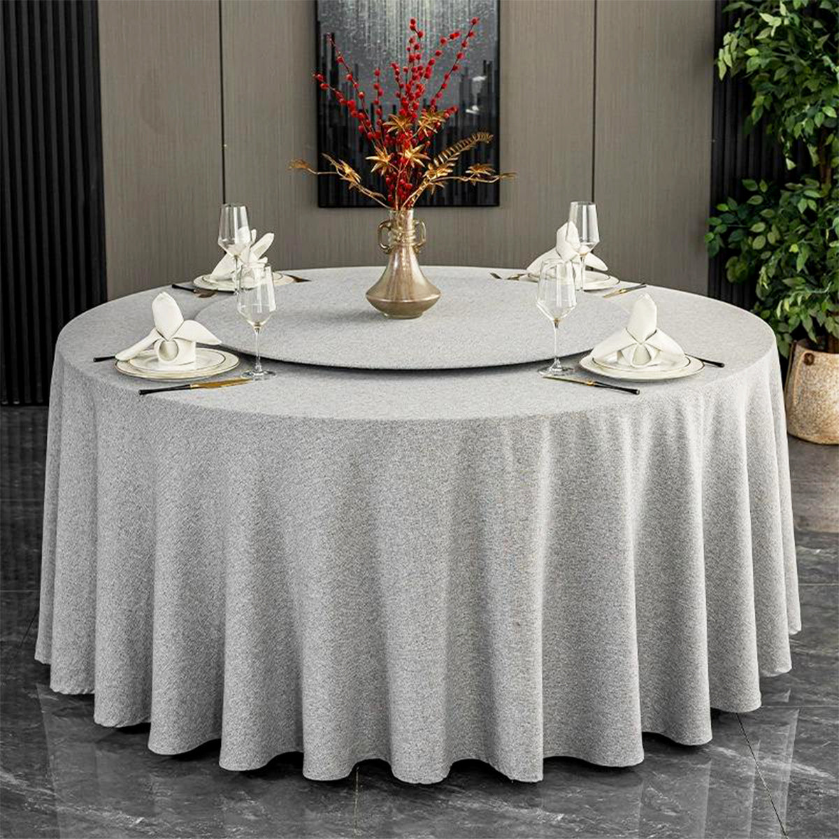 Waterproof Polyester Round Tablecloth