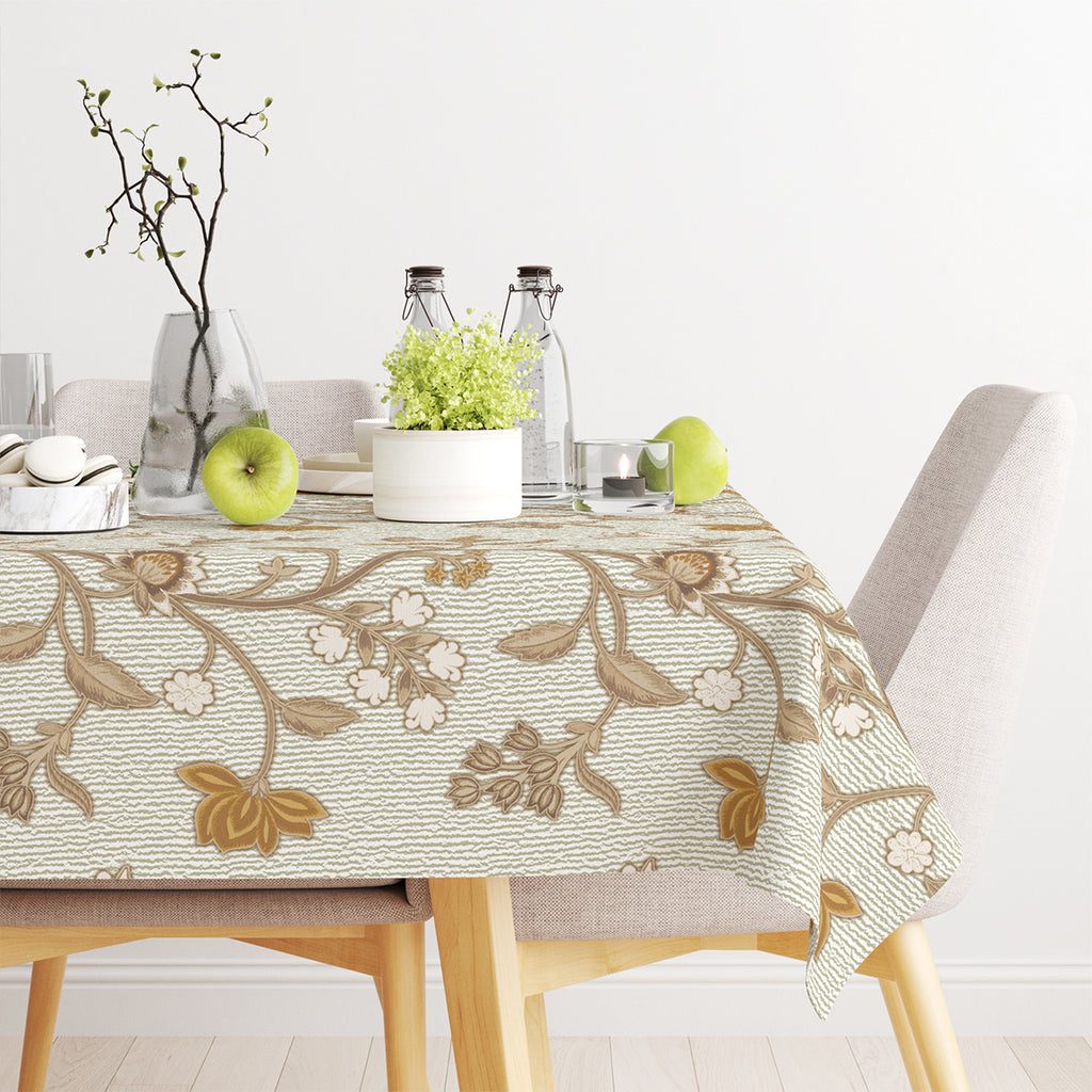 Modern Floral Tablecloth