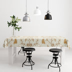 Modern Floral Tablecloth