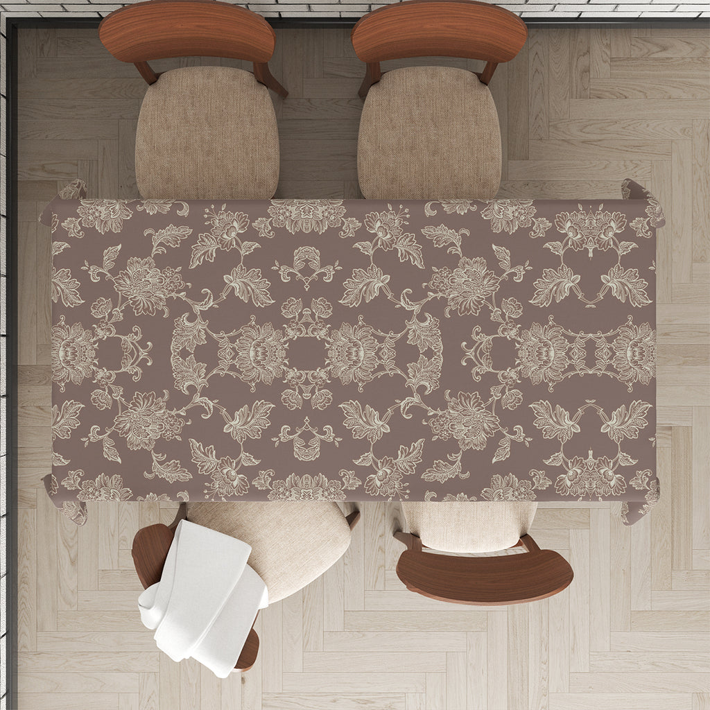 Stain-Resistant Floral Tablecloth