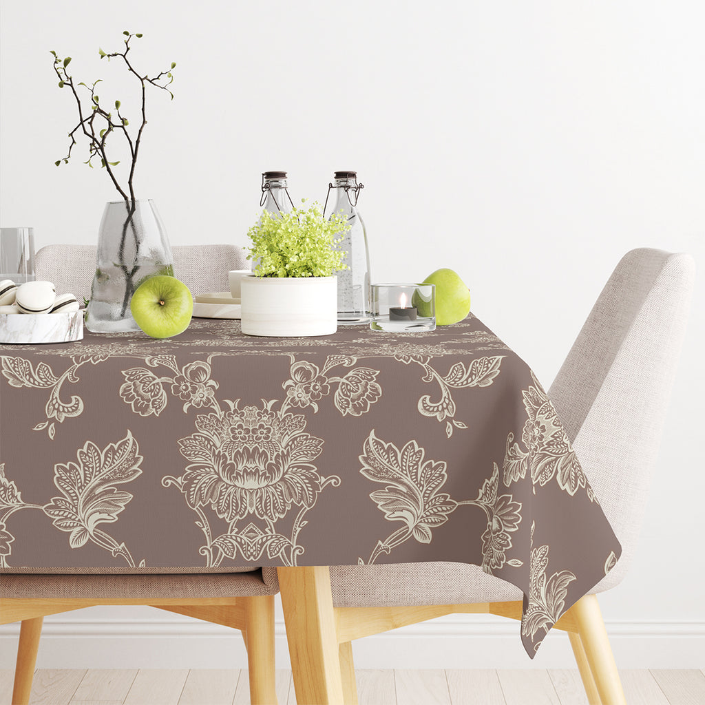Stain-Resistant Floral Tablecloth